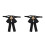 2Pièces Noir Accessoire Élégant Femme 4