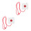 2Pcs No Wiring Emergency Help Button White for Elderly Fall Prevention 6