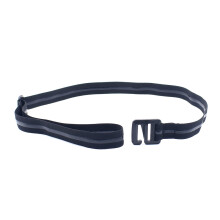 2Pcs Black Shirt Belt Stays Adjustable Non-Slip Formal Shirt Keepers