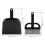2St Compacte Mini Veegset Zwart Plastic Voor En 4