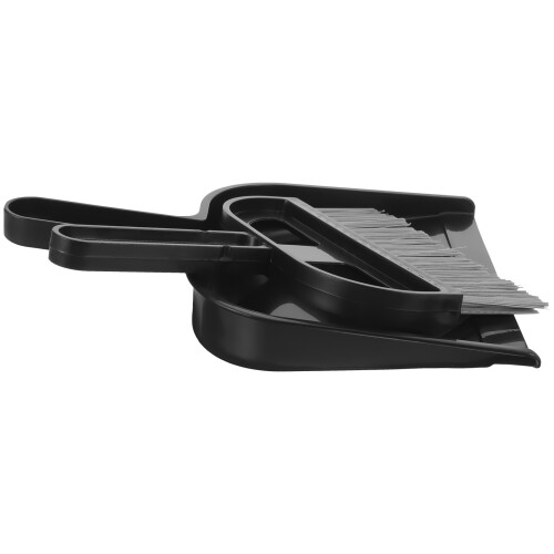 2St Compacte Mini Veegset Zwart Plastic Voor En 1