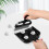 2St Compacte Mini Veegset Zwart Plastic Voor En 5