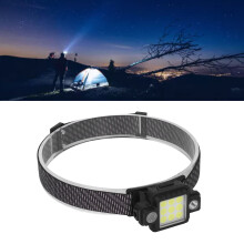 TM G21 Stirnlampe 2400mAh Wasserdicht COB USB Wiederaufladbar Schwarz