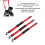 Cinghia porta scarponi da sci in nylon da 50,6 cm per scarponi da sci e roller skates, rossa 8