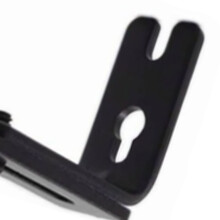 Durable Black Iron Curtain Rod Brackets 3PCS for Thick Curtains