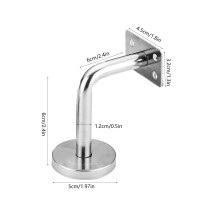 Supporti per corrimano da parete in acciaio inossidabile, set da 4 pezzi, resistente e robusto