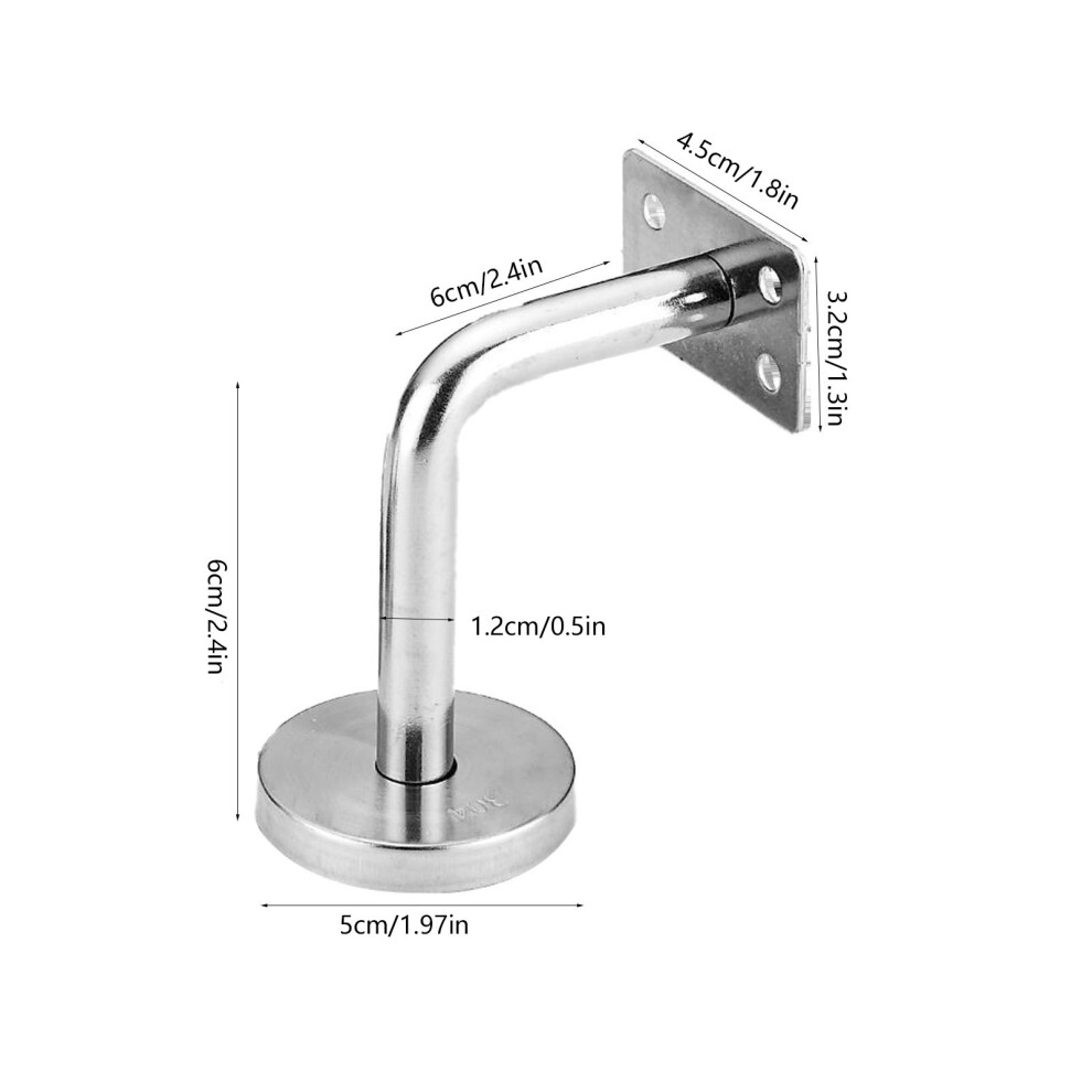 4Pcs Stainless Steel Wall Mount Staircase Handrail Bracket Durable & Heavy Duty 8221380908911