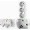 Travel Power Strip With Illuminated Switch, Smart Technology Surge Protector For Safe Multiple Sockets Usage, White 2