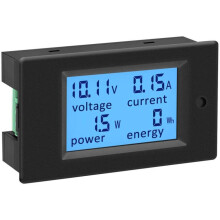 Amperomierz, woltomierz, multimetr, cyfrowy wyświetlacz napięcia, prądu, energii, precyzyjny monitor baterii do użytku wewnątrz pomieszczeń z
