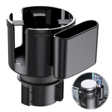 Auto-drankorganizer, uitschuifbare bekerhouder voor grote waterflessen, eenvoudige installatie, universele pasvorm voor auto's
