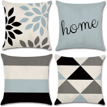 Set Of 4 Breathable Fabric Throw Pillow Covers, Handpicked Linen Offering Easy Care Longevity And Luxury For Indoor Outdoor Decoration