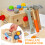 Ξύλινο κιτ εργαλείων Montessori για δημιουργικά νήπια, περιλαμβάνει αναστρέψιμο 5