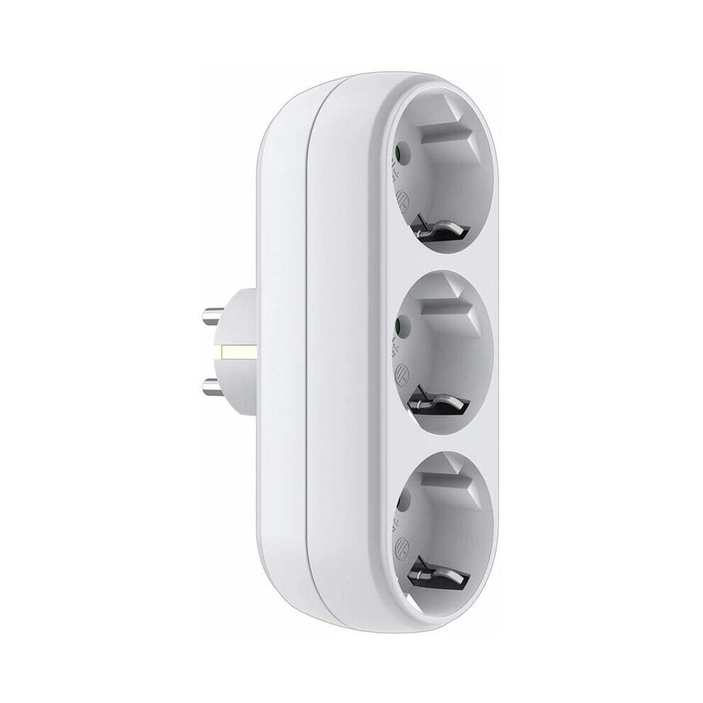 Versatile Power Strip, Oval Design Facilitating Multiple Device Connections, Fire Retardant Abs Material Ensures Safety And Durability In Diverse 9433291972670