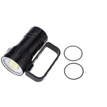 Diving Flashlight Underwater LED Torch 80M Waterproof Dive Light With 7 Modes Spherical Design Underwater Video Light Low Power Led Adaptable