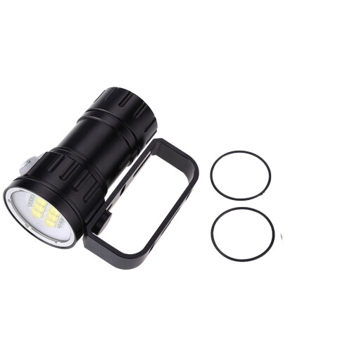 Diving Flashlight Underwater LED Torch 80M Waterproof Dive Light With 7 Modes Spherical Design Underwater Video Light Low Power Led Adaptable