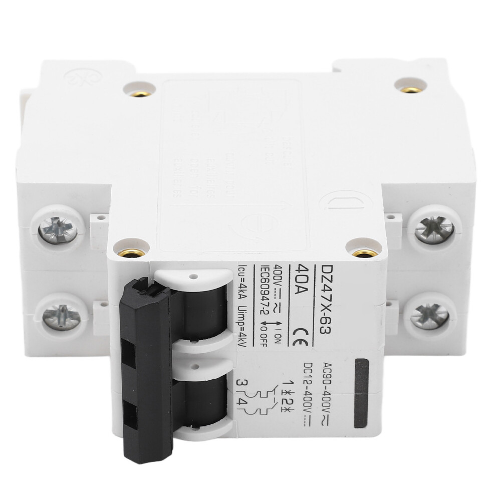 2P Mini Circuit Breaker Din Rail Disconnect Switch 40A For Solar Pv Dc12â400V 7891371978486