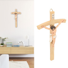 Handcrafted Jesus Crucifix Wall Cross for Home Decor & Gift Resin