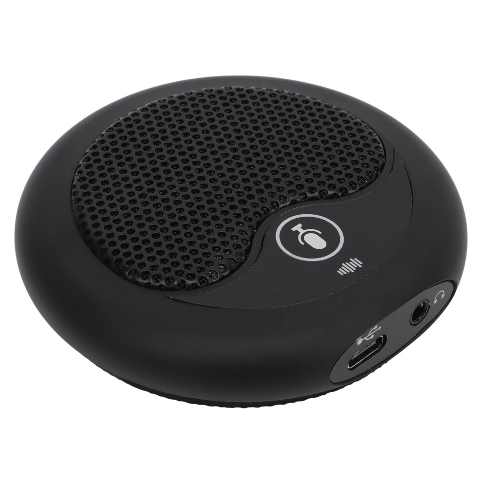 Omnidirectional Usb Conference Microphone, 5M Cable, Noise Reduction, Mute Button, Type C, Black 6951371979744