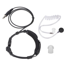 Verstellbares Halsbandmikrofon, transparenter Akustikschlauch mit professionellem Headset für universelle Kompatibilität, diskrete Kommunikation