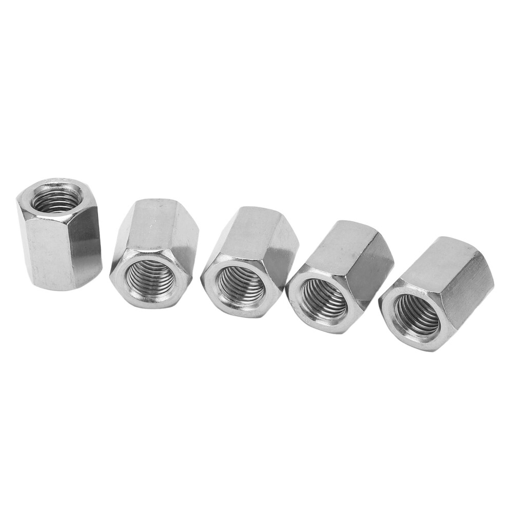 5Pcs M16 Stainless Steel Hex Coupling Nuts, Rustproof, 30Mm 3591371970285