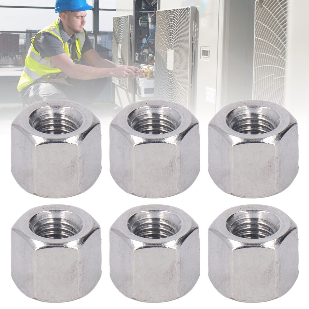 Set Of 10 M10 Stainless Steel Hex Coupling Nuts Rustproof For Bolts & Studs 7891371970541