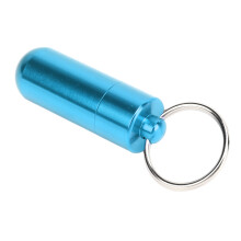 Blue Aluminum Billiard Cue Tip Shaper with Key Ring 3.8cm