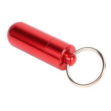 Aluminum Pool Cue Tip Shaper with Key Chain Red 3.8cm