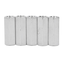 5PCS M12x1.75-19-L50mm Stainless Steel Hex Coupling Nuts for Bolts
