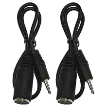 Confezione da 2 adattatori MIDI tipo A a jack da 3,5 mm, cavo audio da 50 cm (20 pollici).