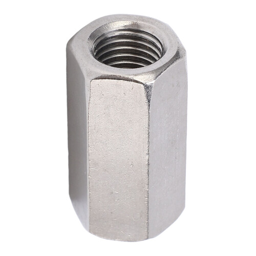 2PCS M16 Stainless Steel Hex Coupling Nuts Rustproof Anti Corrosion Connection 2