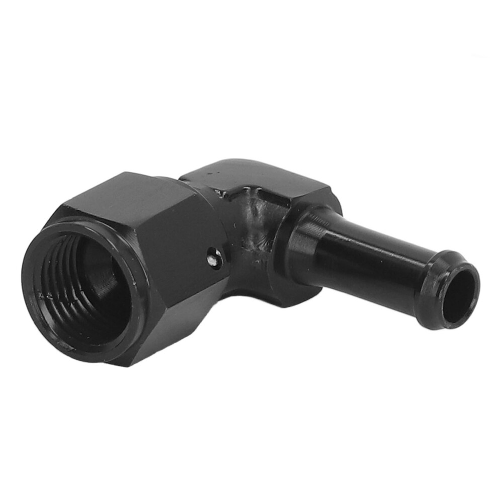 6An 90 Aluminum Female To 5/16 Barb Fuel Line Fitting, Black 7611371972716