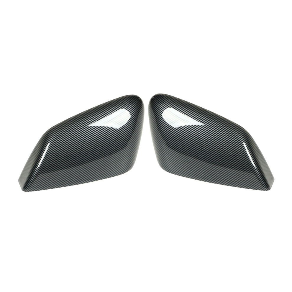 Carbon Fiber Style 2Pc Car Mirror Cover Fit For Kia Ev6 2022+ 4931371973111