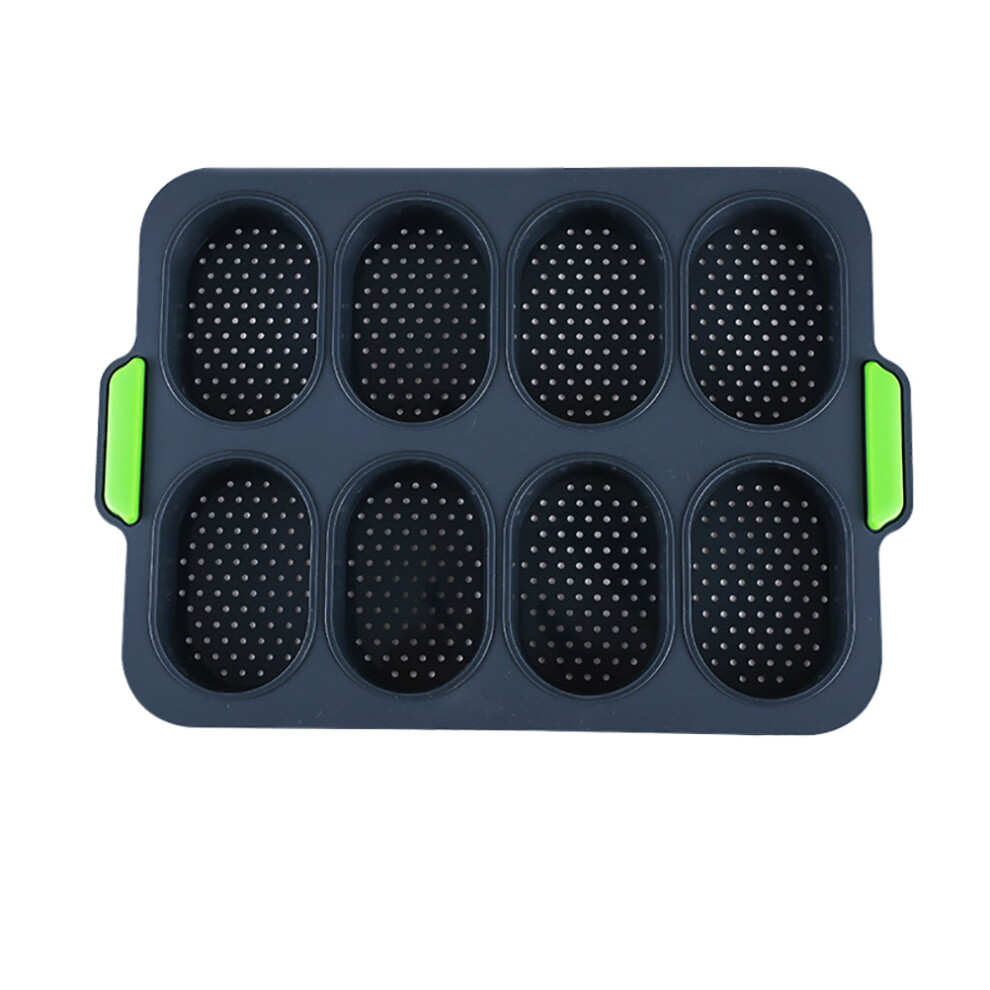 Silicone Baguette Baking Tray, Nonstick Perforated Design Bread Mold for Crispy Outside Soft Inside Loaves, Flexible Heat Resistant Oven Safe Kitchen