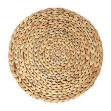 Rustic Water Hyacinth Placemats, Best Gift Woven Round Placemats for Dining Table, Multi-Purpose, Easy Clean