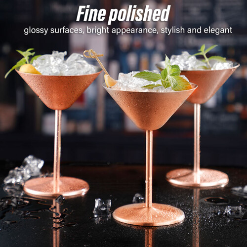 Keep Drinks Cold, Long Metal Stems for Easy Grip, For Bars Hotels Restaurants 2