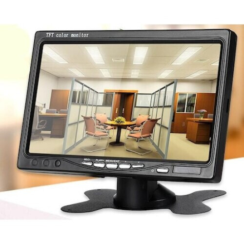 Ψηφιακή έγχρωμη οθόνη TFT LCD αυτοκινήτου HD με 2 εισόδους Av, οθόνη οπισθοπορείας 2