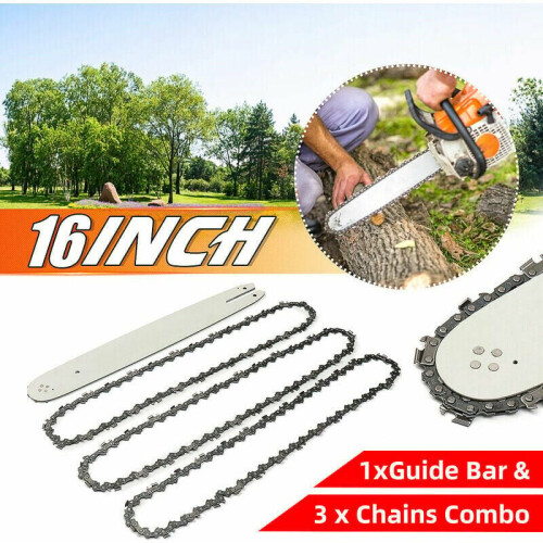 Corrente de motosserra de 16 polegadas para os modelos STIHL: 009, 012, 021, E180, MS180, MS190, MS250, HT70, Cisea, design semi-cinzelado de baixo 2