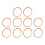 10Pcs Brass Gasket Set for 186F Diesel Generator 100mm Outer Diameter 11
