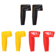 6-piece electrical protection motor winch cable end caps rubber cover black+red+yellow