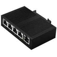 5-Port 100Mbps Industrial Ethernet Switch, Unmanaged, Rail Type, Industrial Network