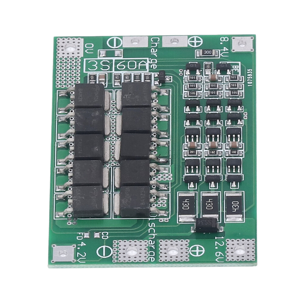 Battery Protection Board 3S 60A Bms For Lithium Battery Charge & Discharge 7891371984395