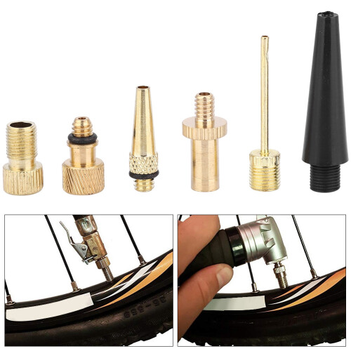 15pcs Bicycle Pump Copper Valves Adapters Kit for Air Valve Conversion 2