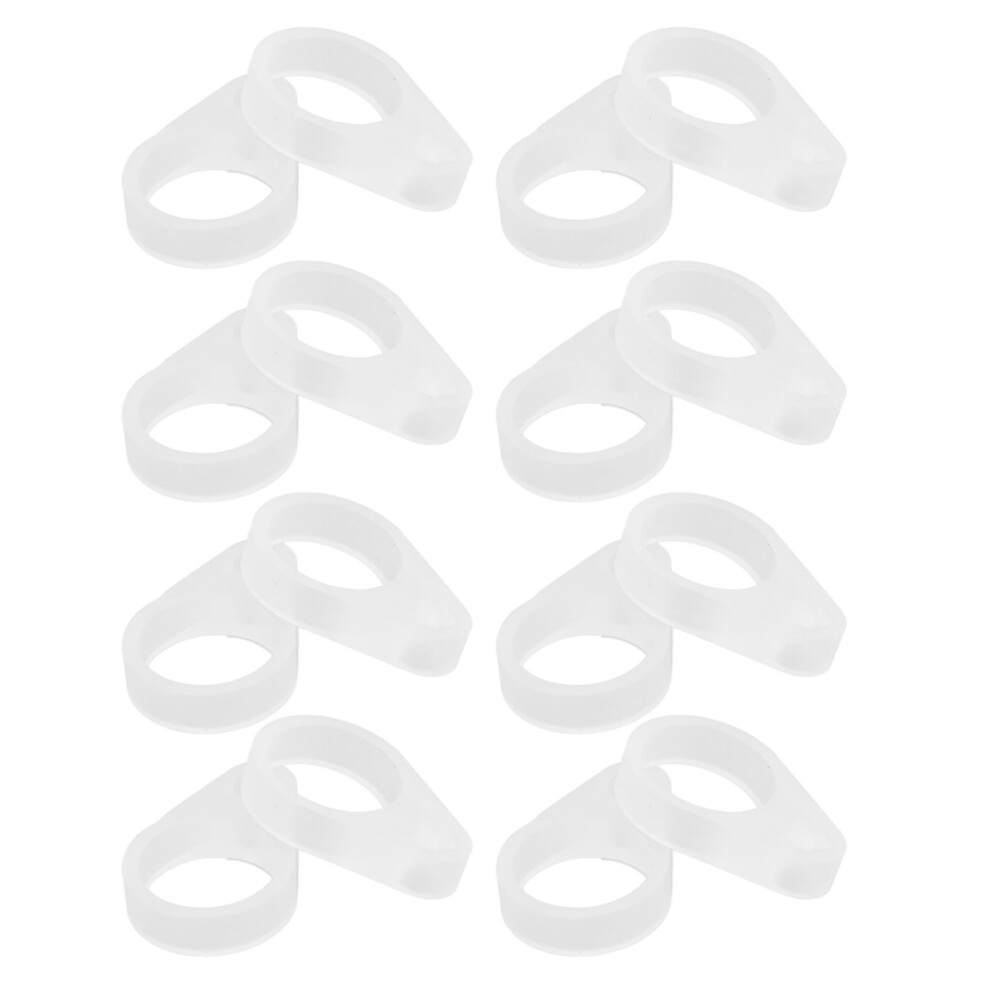 50Pcs Hearing Aid Silicone Loop Flexible Replacement Hearing Aid Clip Adaptor