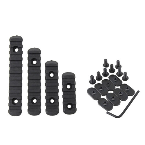 4Pcs Guide Rail Strip Decoration Accessories Black - 20mm, Various Sizes 2