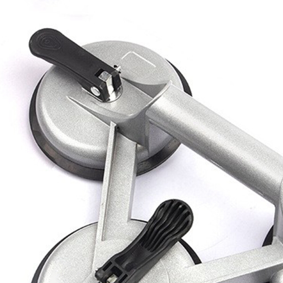 3 Claws Glass Suction Cup Tile Lifter Aluminum Alloy 13.6" Silver 4671380914520