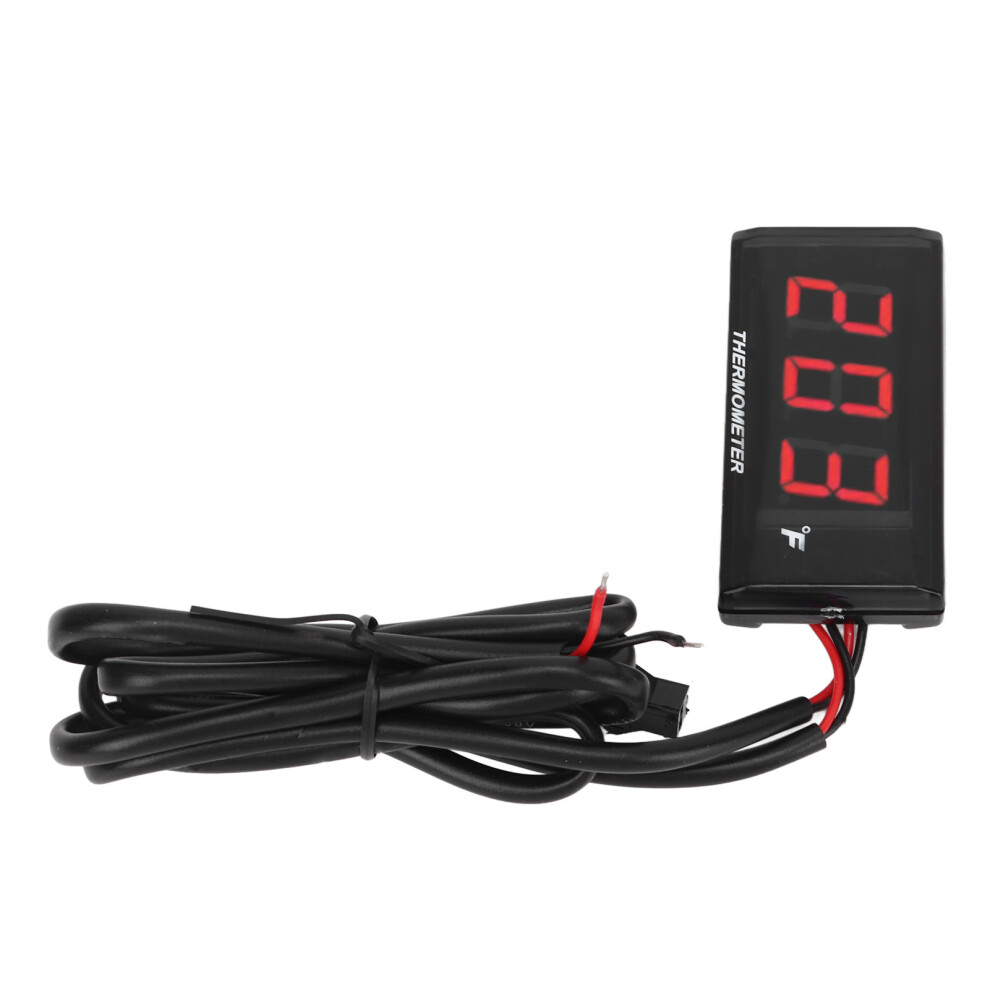 12V Digital Motorcycle Water Temp Gauge With Lcd Display 18Mm Red 8751371981253
