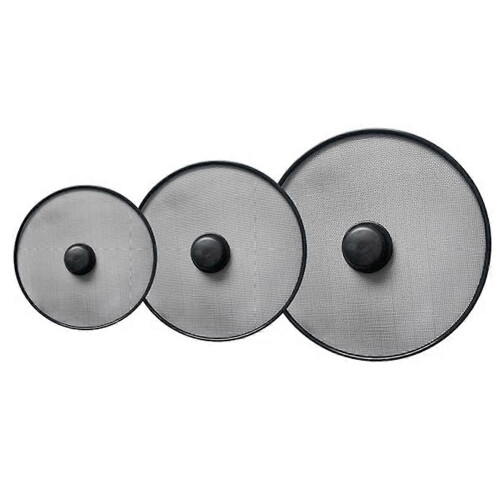 Protector contra salpicaduras de cocina de 3 piezas para sartenes, protector contra salpicaduras de grasa y protector de malla para aceite.