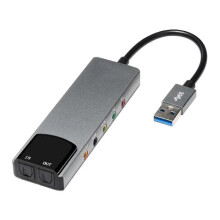 6-in-1-Computer-Soundkarte 5.1 USB externe Soundkarte Multifunktions-Audiokonverter für Notebook A
