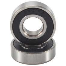 2 x 6001Rs ball bearings, 28 mm x 12 mm x 8 mm rollers