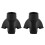 2X Walking Aid End Tripod Stick Tip Self-Standing Rubber Non-Slip Bottom End 1